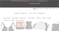 Desktop Screenshot of corsets.com.au