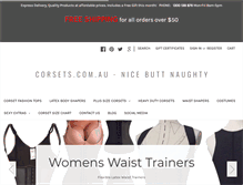Tablet Screenshot of corsets.com.au